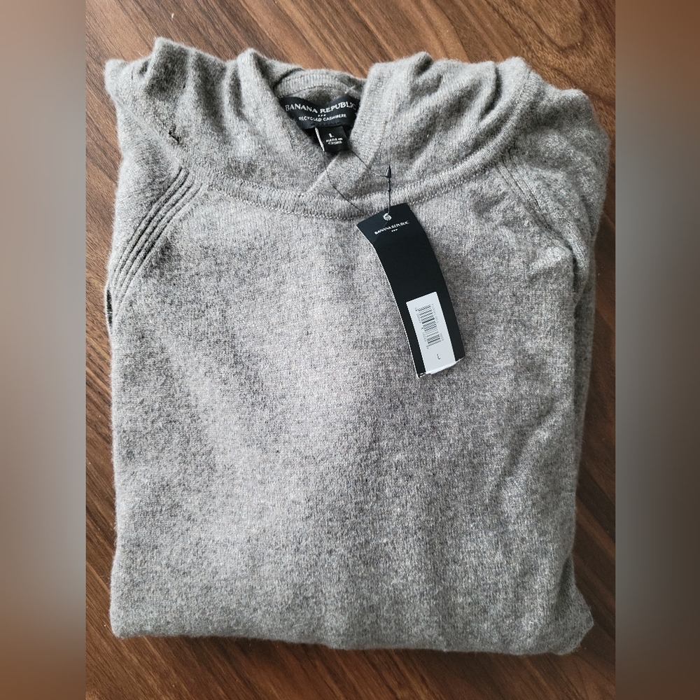 Banana republic cashmere hoodie L